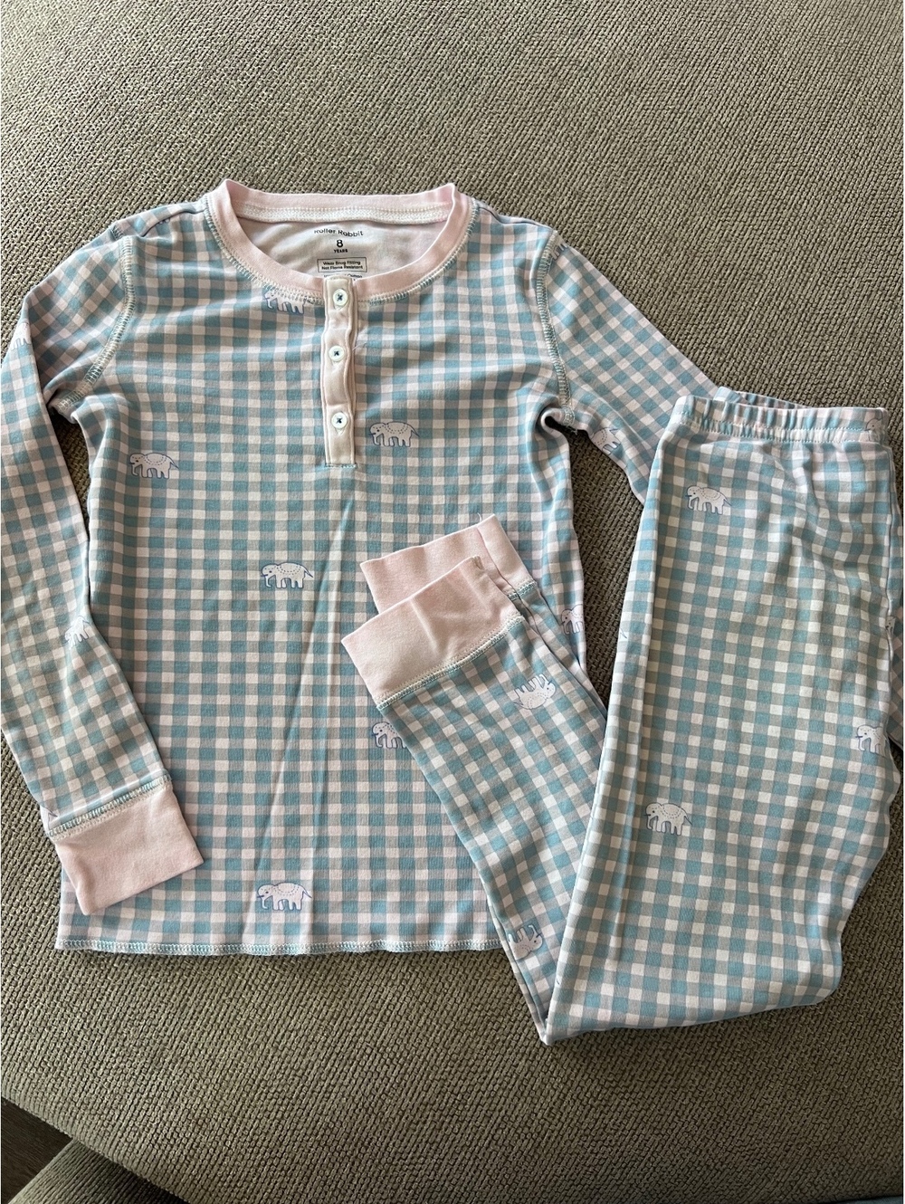 Roller Rabbit Gingham Pajamas Set - Picture 2 of 5